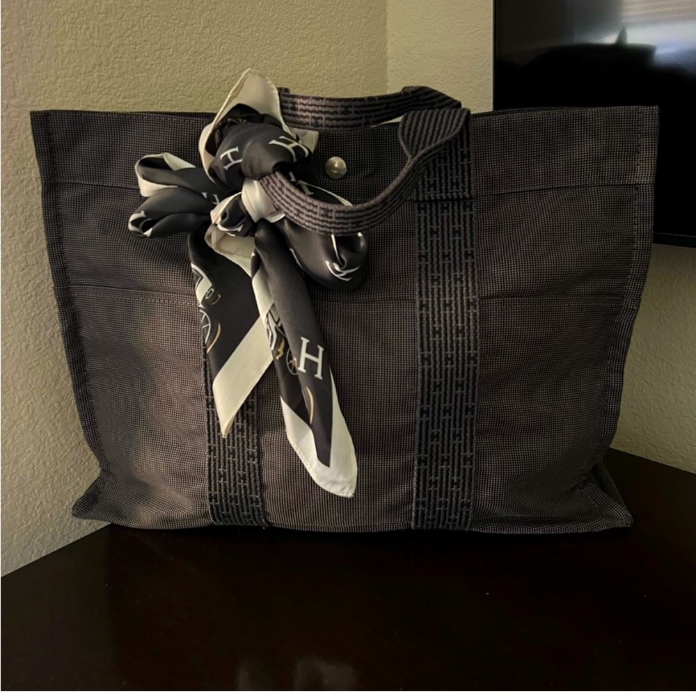 Hermes Canvas Tote Bag